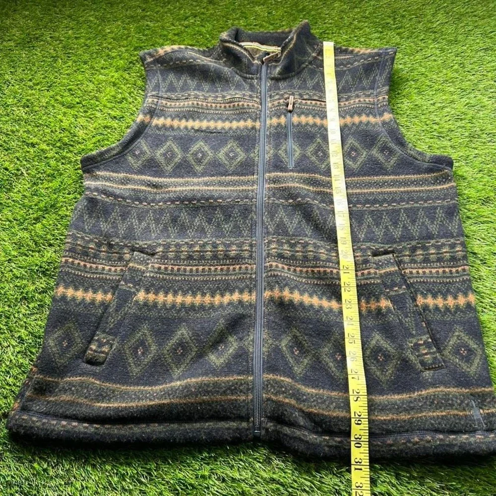 Smartwool Vest Mens XL Wool Blend Knit Full Zip Geometric Hiking Outdoor Pattern - Picture 6 of 7